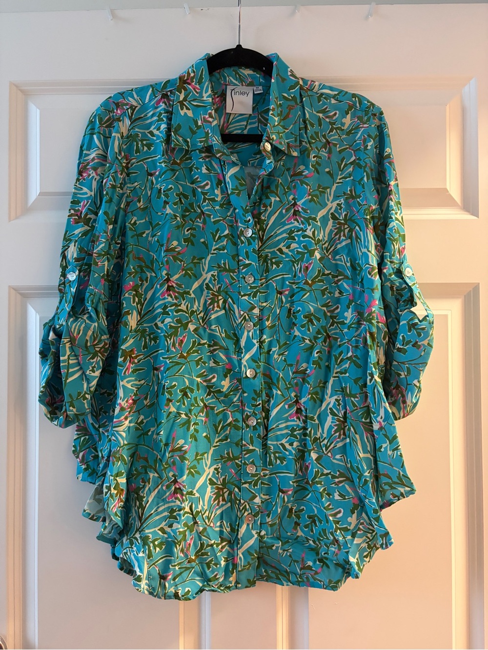 Finley Agetha Kyoto Floral Button Blouse